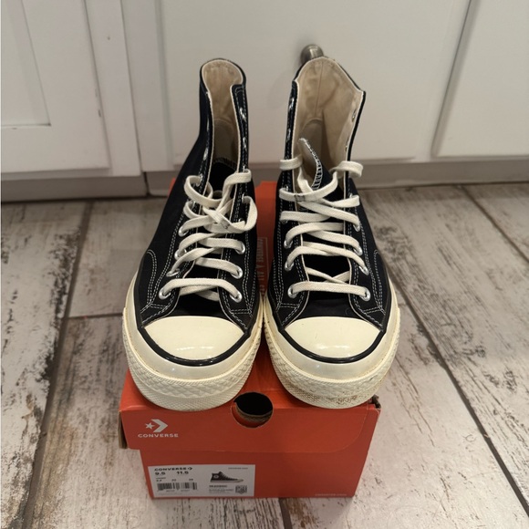 Converse Men's Chuck 70 Hi Black Size 9.5 - Picture 1 of 7